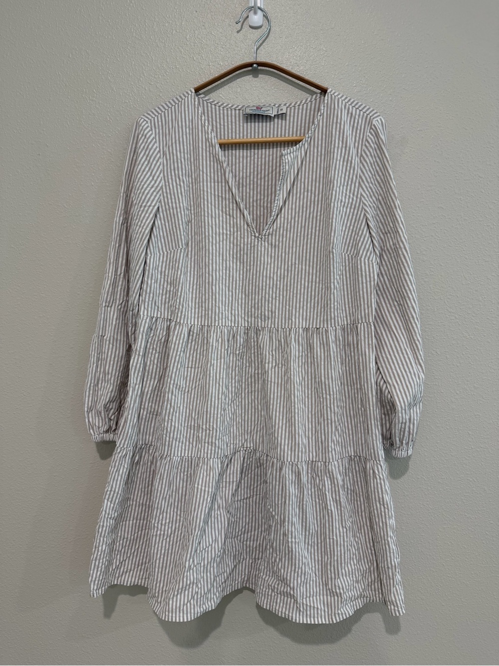 Vineyard Vines Performance Striped Tiered Dress XS EUC